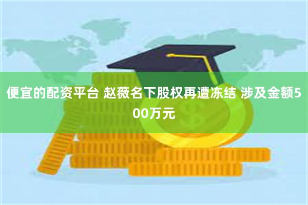 便宜的配资平台 赵薇名下股权再遭冻结 涉及金额500万元