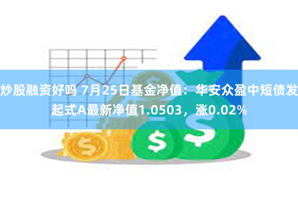 炒股融资好吗 7月25日基金净值：华安众盈中短债发起式A最新净值1.0503，涨0.02%