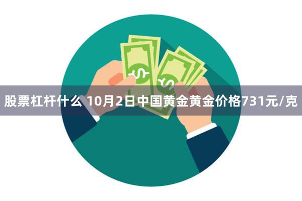 股票杠杆什么 10月2日中国黄金黄金价格731元/克